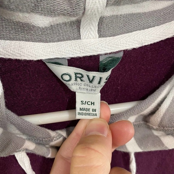 Orvis Colorblock Cozy Hooded Pullover Sweatshirt - Picture 3 of 7